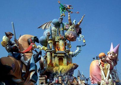 Las Fallas en Valencia