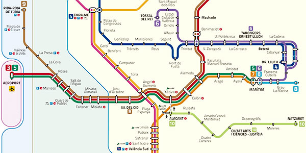 Mappe di Valencia da scaricare