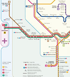 Mapa del Metro de Valencia