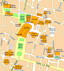 Map of Valencia city centre